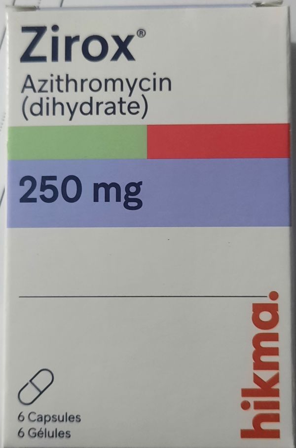 Zirox caps 250mg /عينة للاختبار
